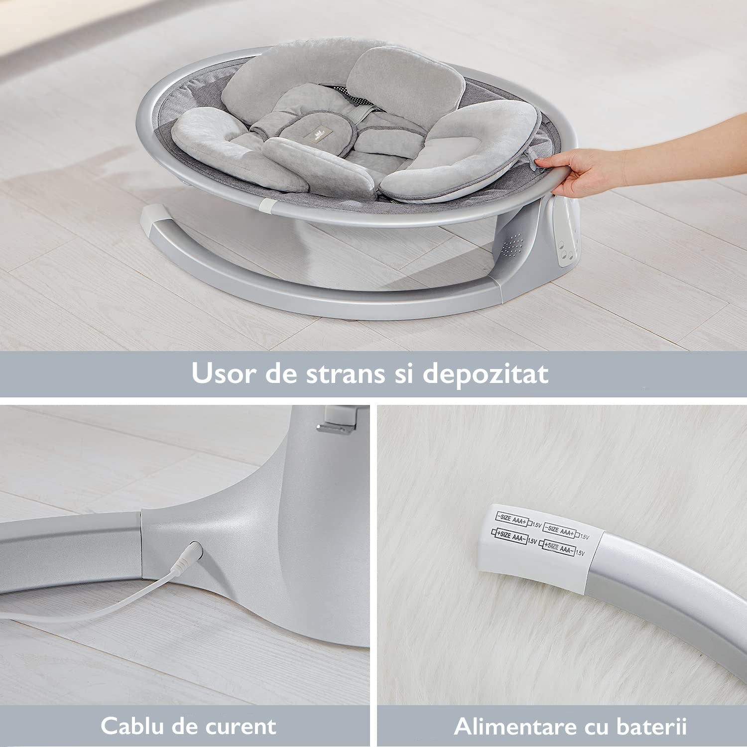 Leagan Electric Bebelusi KidProtect Baby Bliss Leagan Electric Bebelusi KidProtect Baby Bliss